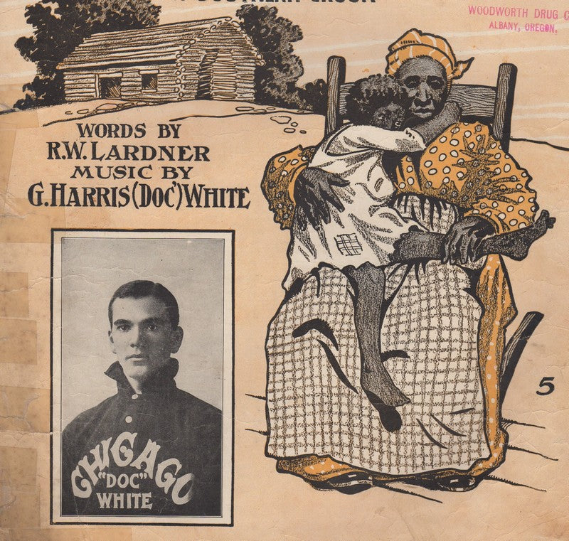 Doc White MLB Baseball Pitcher Antique Southern Croon Sheet Music 1910