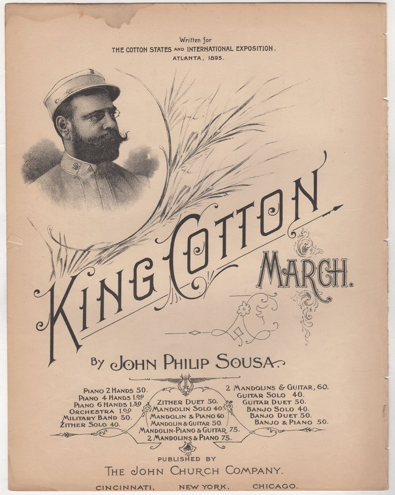 El Capitan March Antique Sheet Music by John Philip Sousa 1896