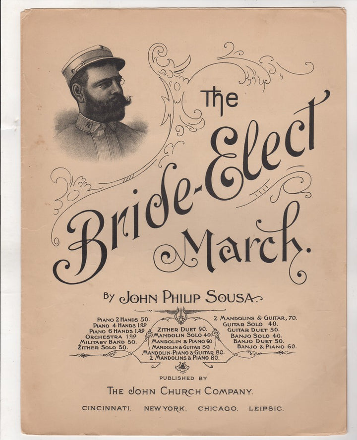 Bride Elect Match Antique Sheet Music by John Philip Sousa 1897
