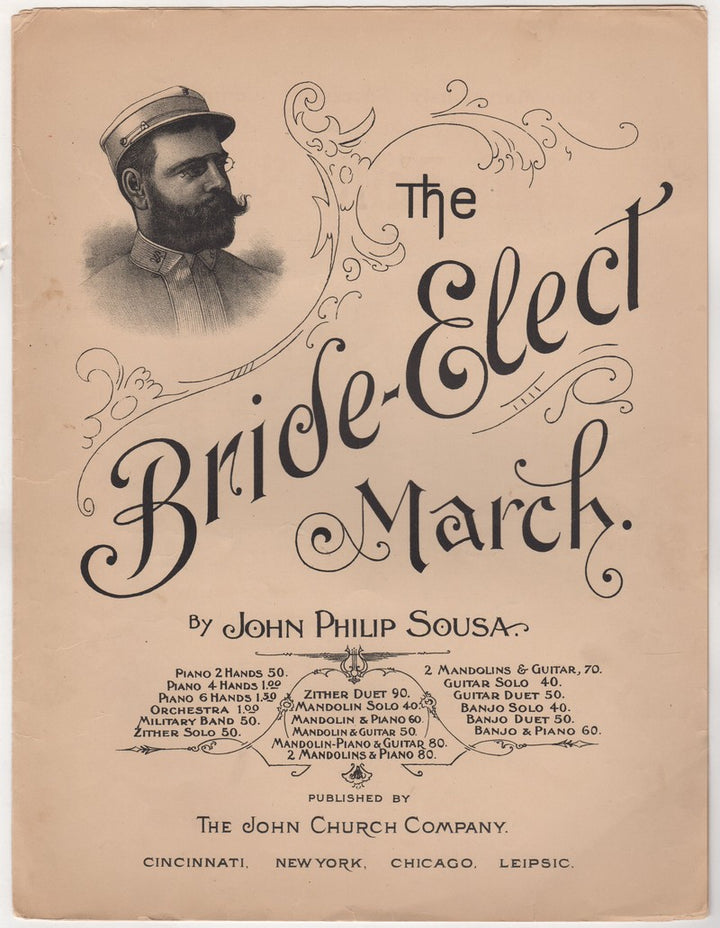 Bride Elect Match Antique Sheet Music by John Philip Sousa 1897