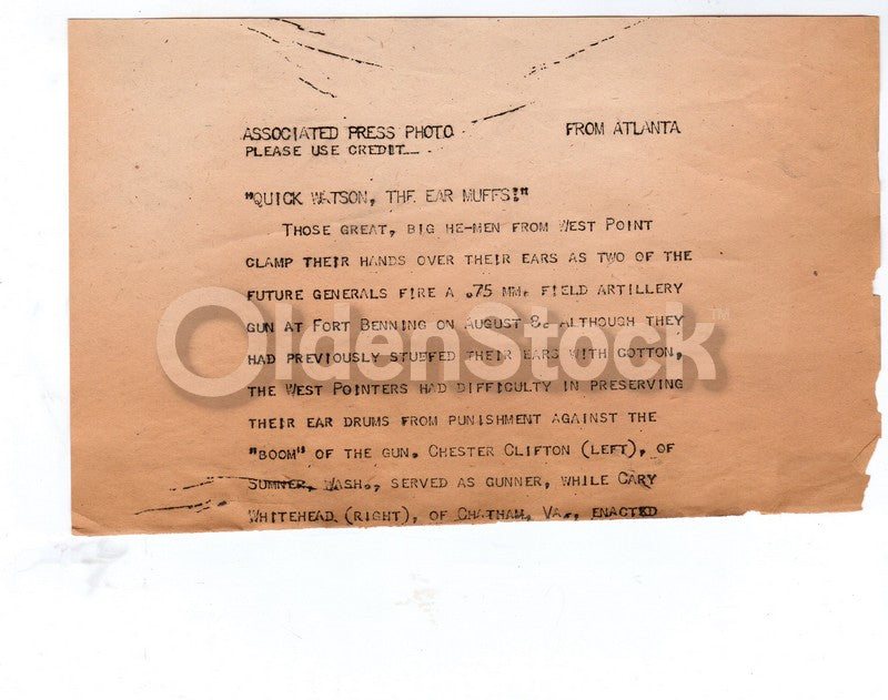 General Chester Clinton Kennedy Assassination Aide Antique News Press Photo 1935