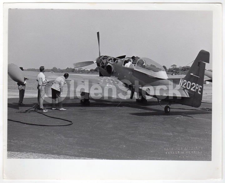 Cavalier Aircraft Enforcer Mustang Fighter Plane Vintage Test Flight Photos lot