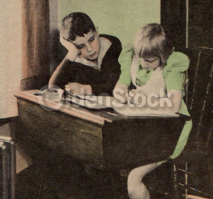 Kids Clothing Care and Health Antique Graphic Art Deco Educational Poster Card