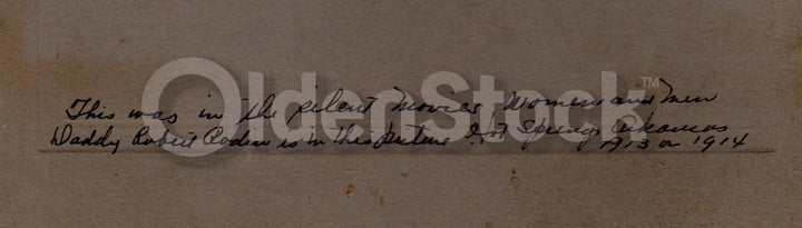 Movie Posse Cowboy Film Photo Hot Springs Arkansas 1913 Antique Set Scene Photo on Board