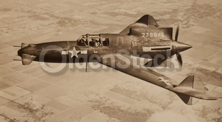 Curtiss XP-55 Ascender Experimental WWII Fighter Plane Original Flight File Photo