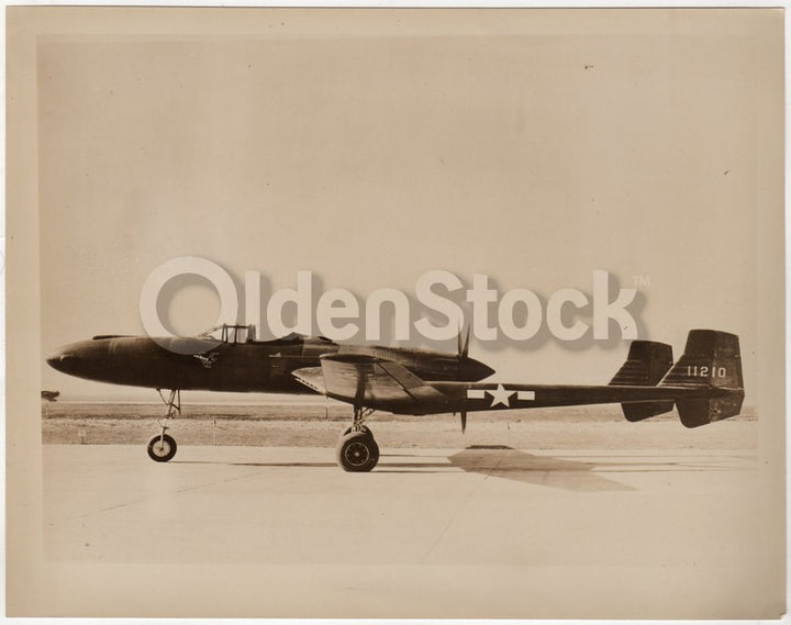 Vultee XP-54 Swoose Goose Protoype WWII Fighter Plane Original Military File Photo