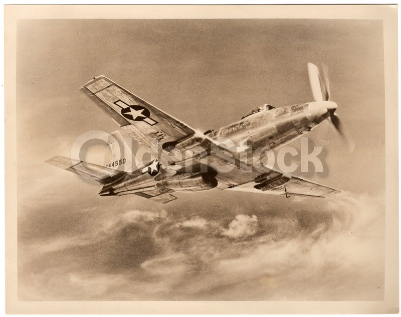 Fisher XP-75 Fighter Plane Vintage WWII Air Force Prototype Concept Art Photo