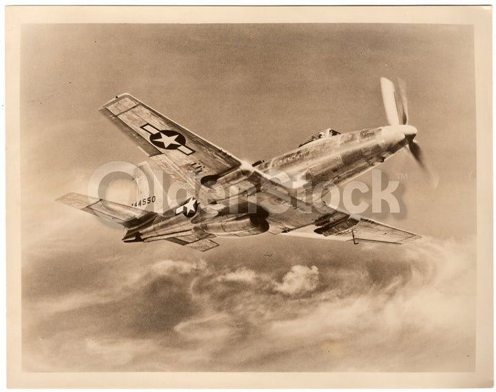 Fisher XP-75 Fighter Plane Vintage WWII Air Force Prototype Concept Art Photo