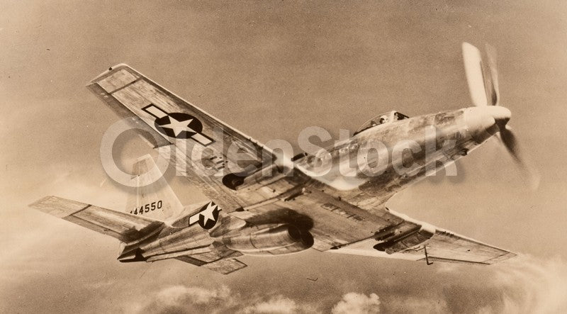 Fisher XP-75 Fighter Plane Vintage WWII Air Force Prototype Concept Art Photo
