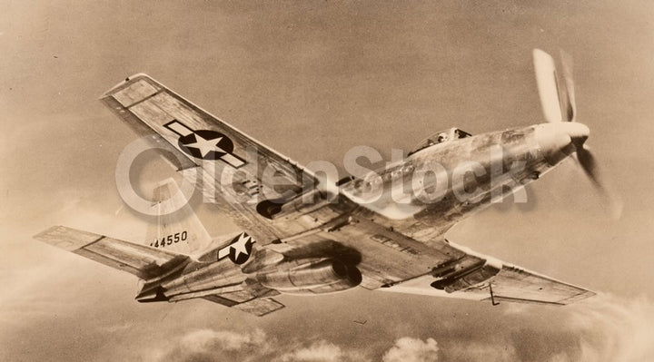 Fisher XP-75 Fighter Plane Vintage WWII Air Force Prototype Concept Art Photo