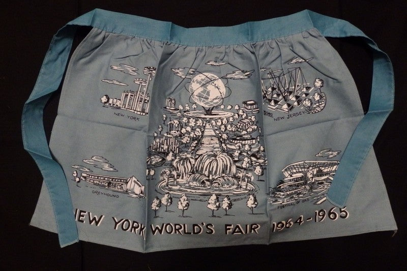 New York World's Fair 1964 Official Hostess Apron Souvenir Kitchen Apron US Steel
