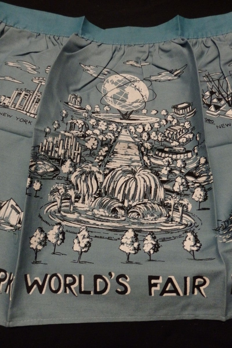 New York World's Fair 1964 Official Hostess Apron Souvenir Kitchen Apron US Steel