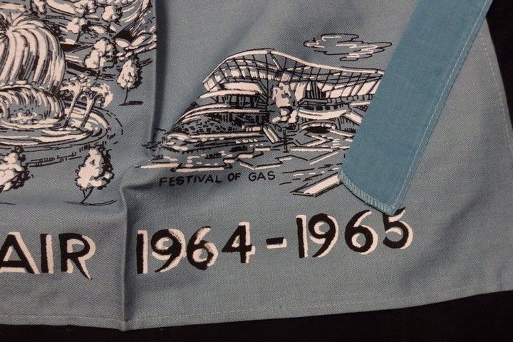 New York World's Fair 1964 Official Hostess Apron Souvenir Kitchen Apron US Steel