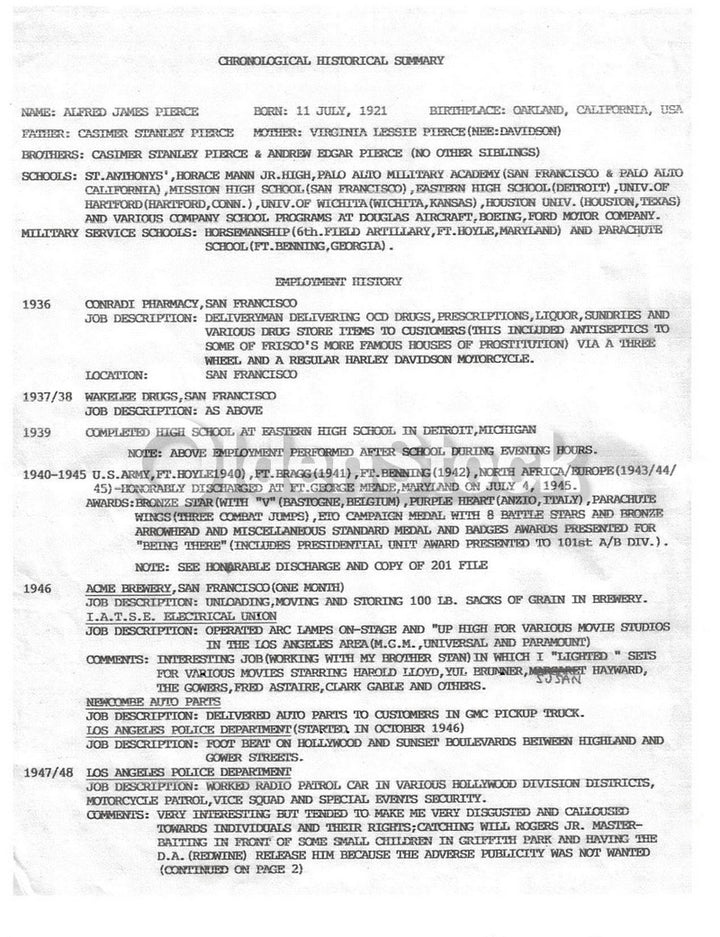 WWII Bronze Star Purple Heart War Hero Cancelled Cold War Passport Travel Docs