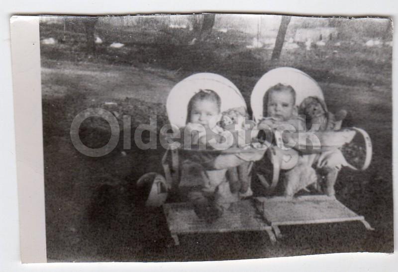 Cute Little Girl in Swimsuit & Swimming Cap Vintage Snapshot Photo