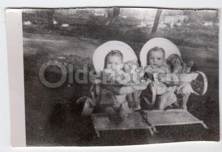 Cute Little Girl in Swimsuit & Swimming Cap Vintage Snapshot Photo