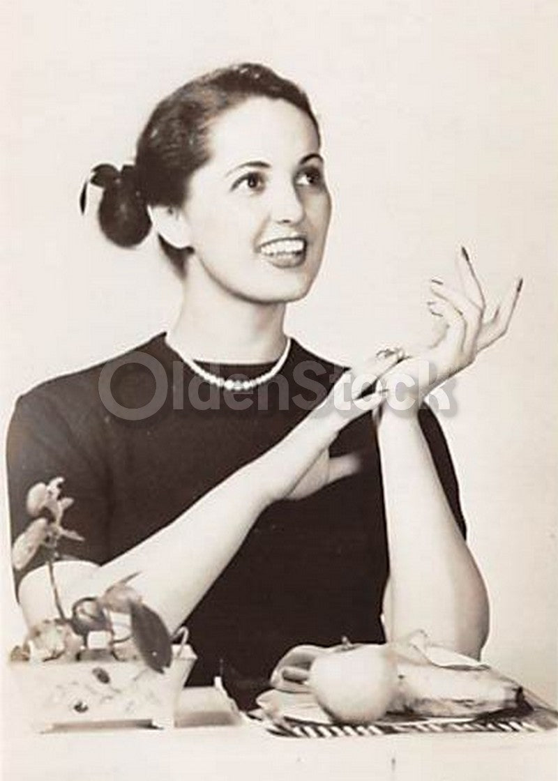 1950s Boston Back Bay Fashion Model Vintage Headshots Studio Photo