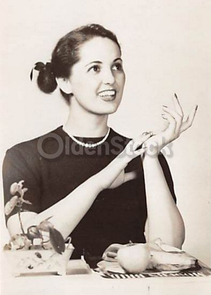 1950s Boston Back Bay Fashion Model Vintage Headshots Studio Photo