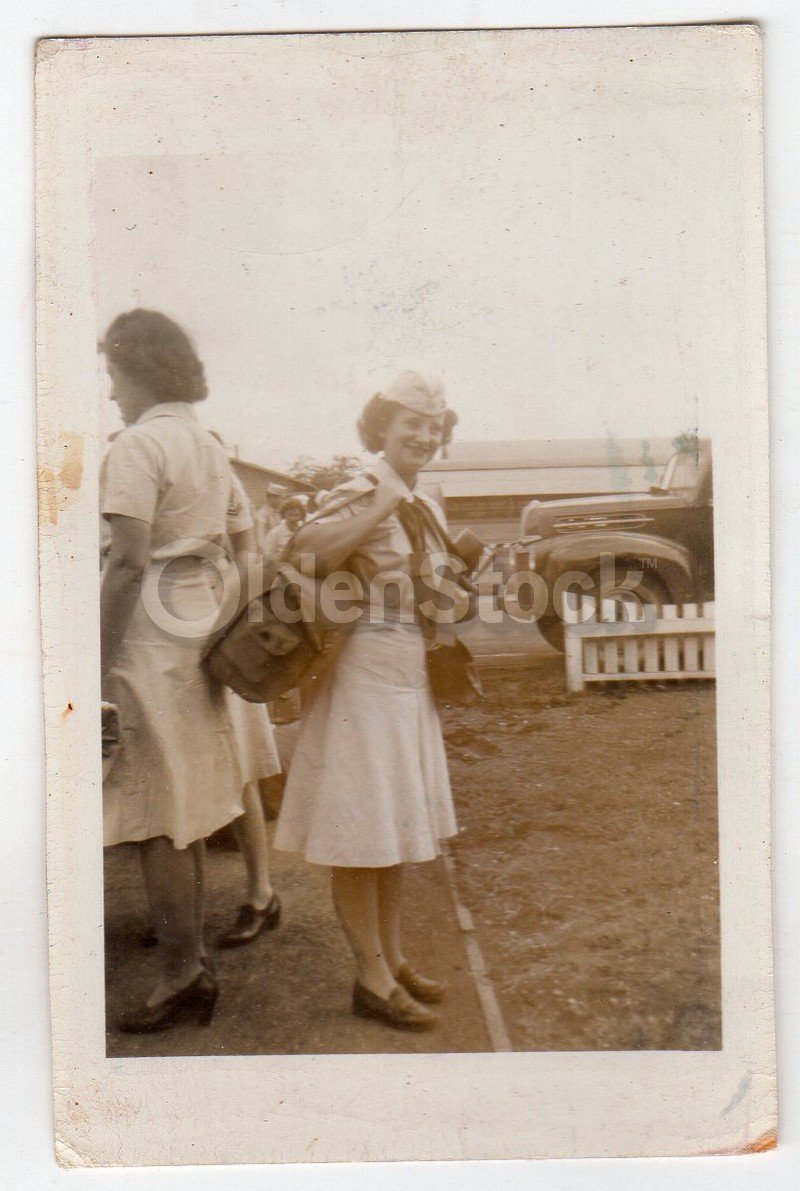 Waves Navy Hospital Woman in Uniform Vintage WWII Military Snapshot Photos Lot