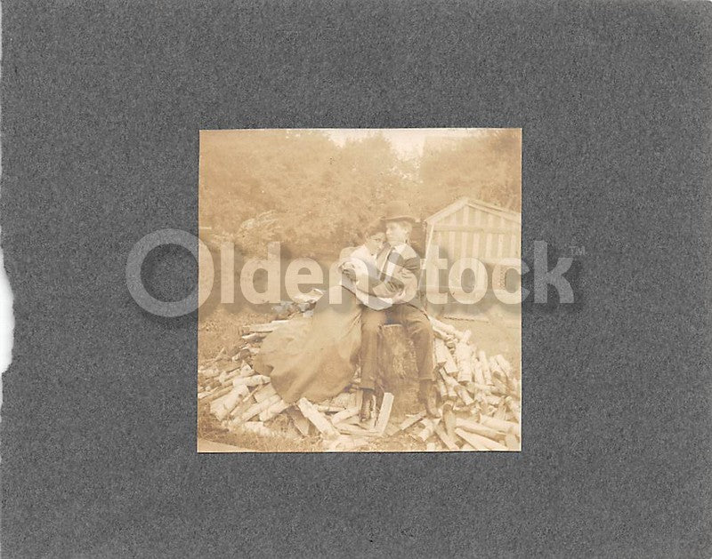 Lesbian Humor Photo Fun Antique Snapshots of Girl Lovers Crossdressing Play