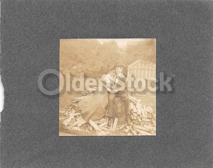 Lesbian Humor Photo Fun Antique Snapshots of Girl Lovers Crossdressing Play