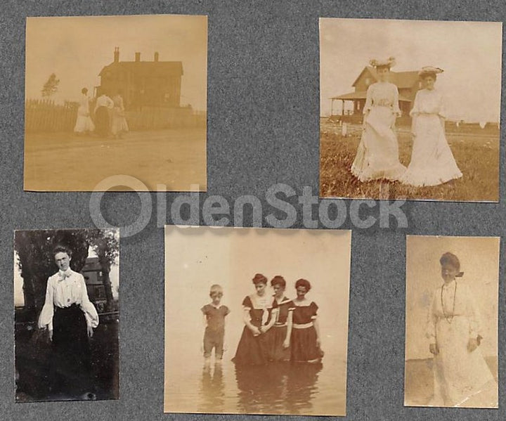 Lesbian Humor Photo Fun Antique Snapshots of Girl Lovers Crossdressing Play