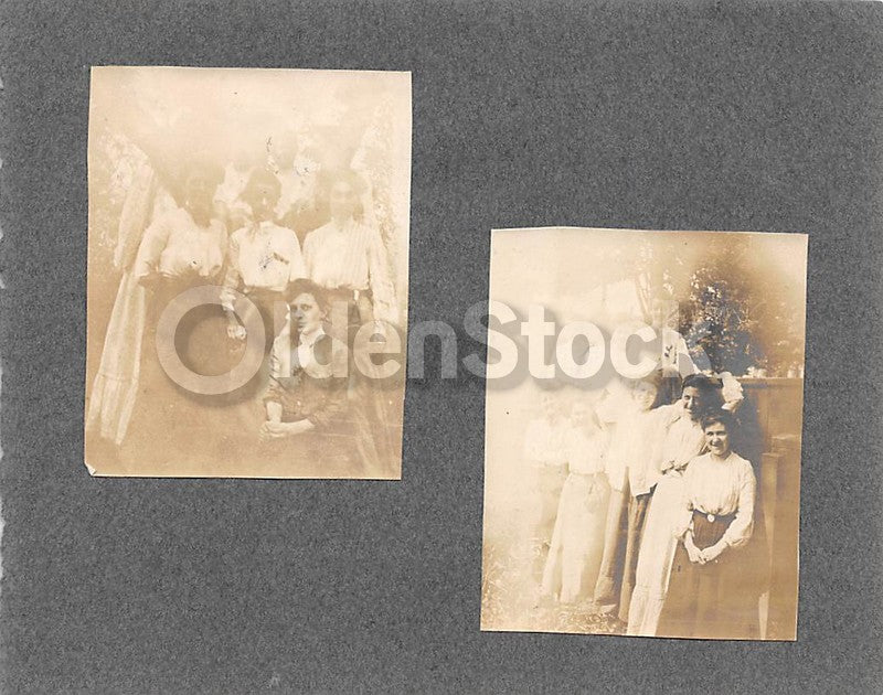 Lesbian Humor Photo Fun Antique Snapshots of Girl Lovers Crossdressing Play