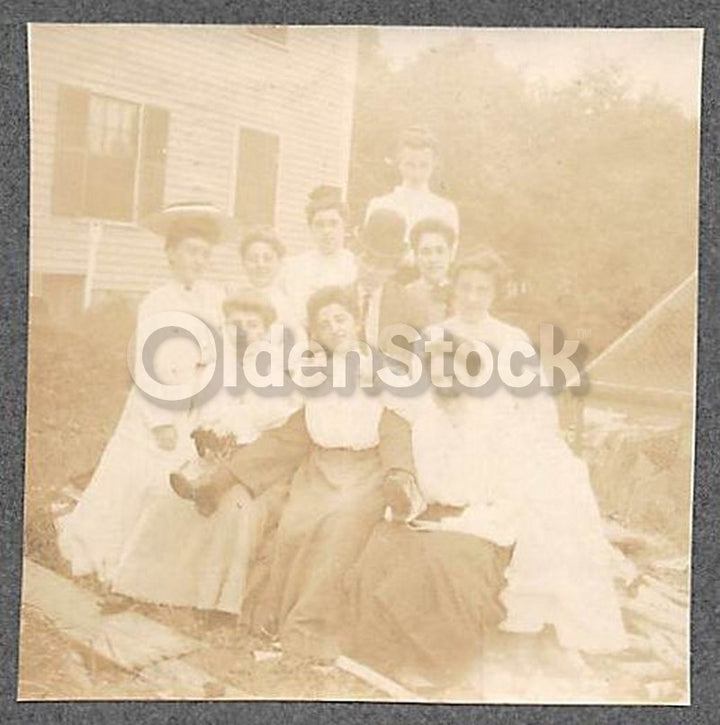 Lesbian Humor Photo Fun Antique Snapshots of Girl Lovers Crossdressing Play