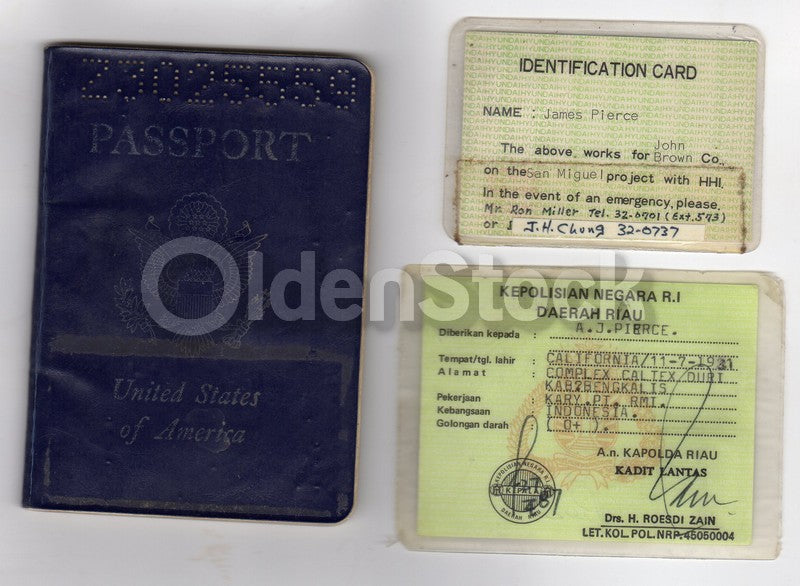 WWII Bronze Star Purple Heart War Hero Cancelled Cold War Passport Travel Docs