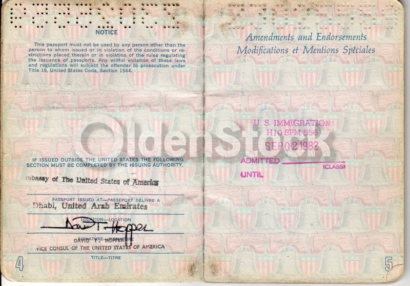 WWII Bronze Star Purple Heart War Hero Cancelled Cold War Passport Travel Docs