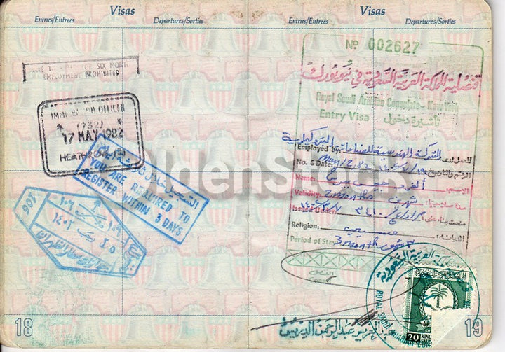 WWII Bronze Star Purple Heart War Hero Cancelled Cold War Passport Travel Docs