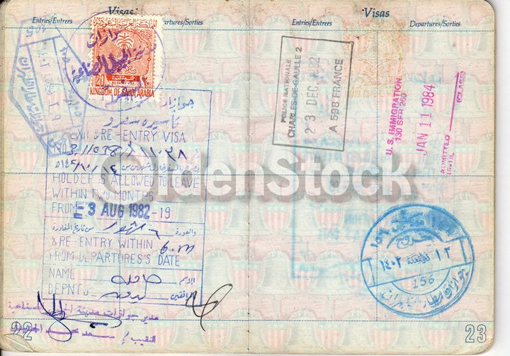 WWII Bronze Star Purple Heart War Hero Cancelled Cold War Passport Travel Docs