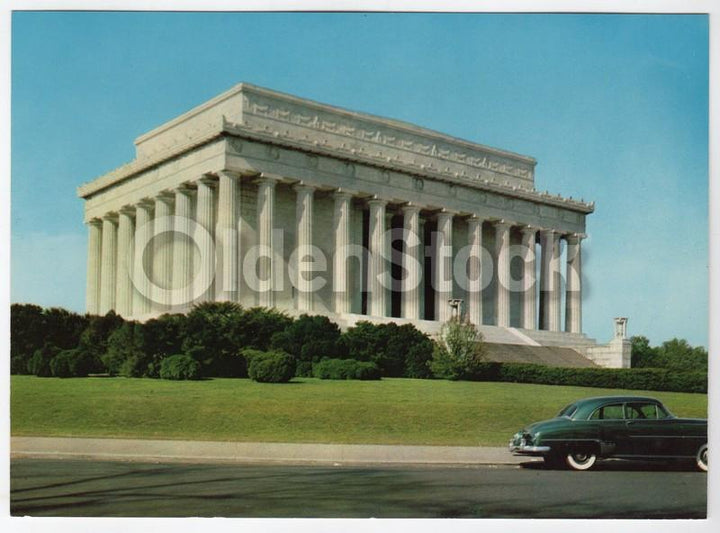 Lincoln Memorial Building Vintage 1950s Jumbo Postcard