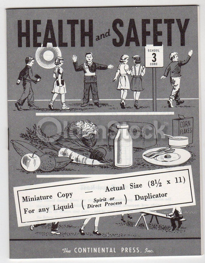 Health & Safety #3 Vintage 1950s Educational Art Salesman Samples Booklet