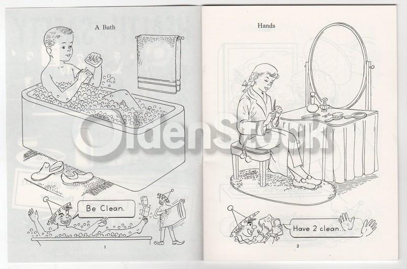 Health & Safety #1 Vintage 1950s Educational Art Salesman Samples Booklet