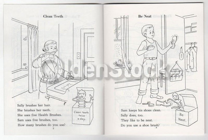 Health & Safety #2 Vintage 1950s Educational Art Salesman Samples Booklet