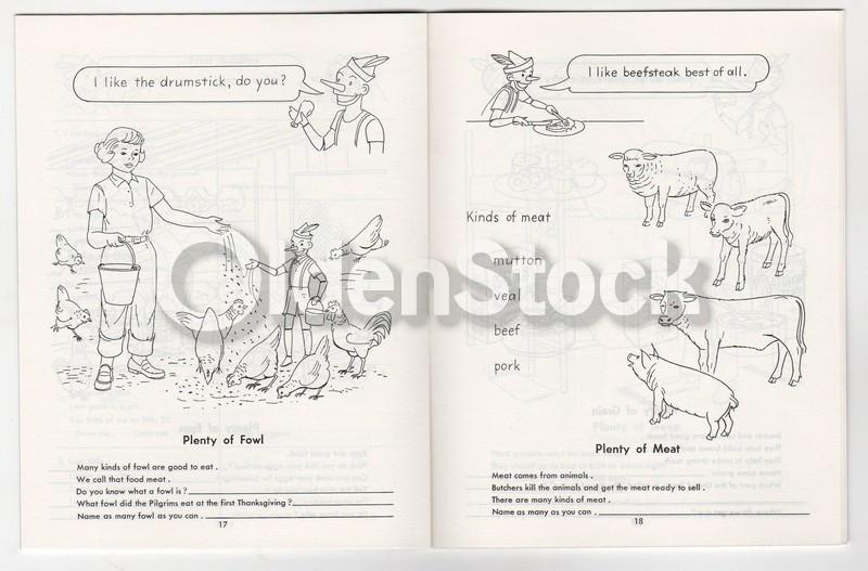 Health & Safety #3 Vintage 1950s Educational Art Salesman Samples Booklet