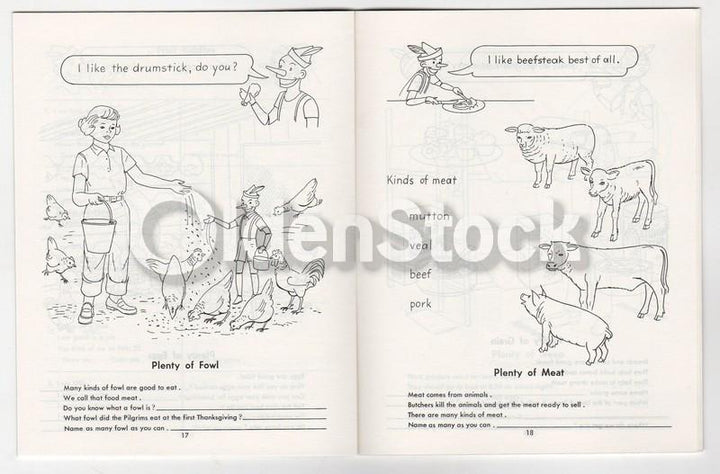 Health & Safety #3 Vintage 1950s Educational Art Salesman Samples Booklet