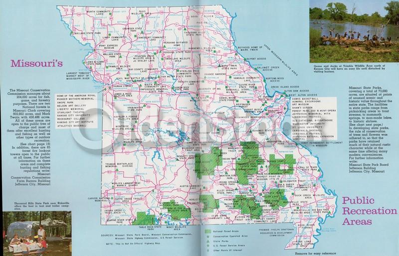 Missouri Show Me Vacationland Vintage Graphic Advertising Travel Magazine